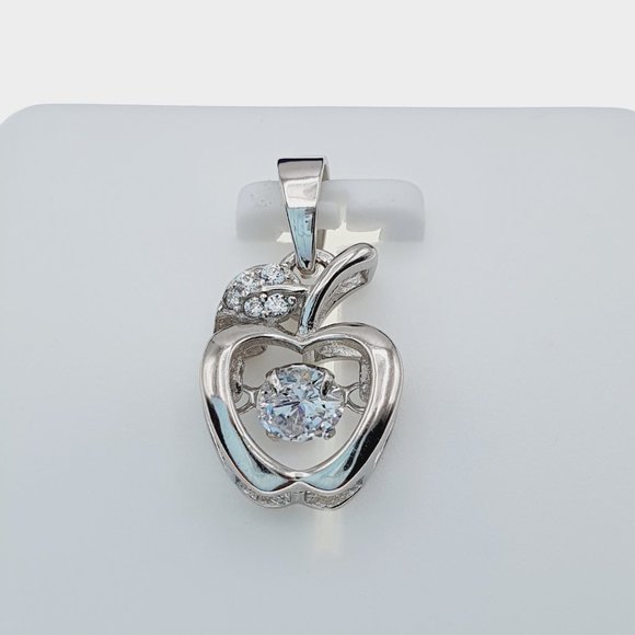 "#925 Sterling Silver Cubic Zircon Pendant for Women/Girls, US925P1123 - Picture 10 of 11